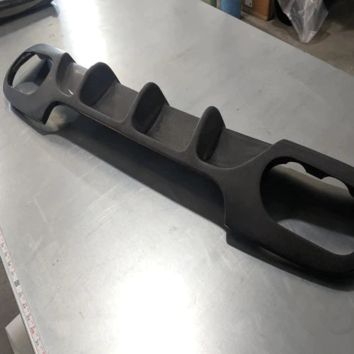 carbon fiber porsche diffuser