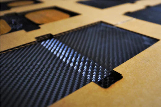 Real carbon fiber wallet assembly