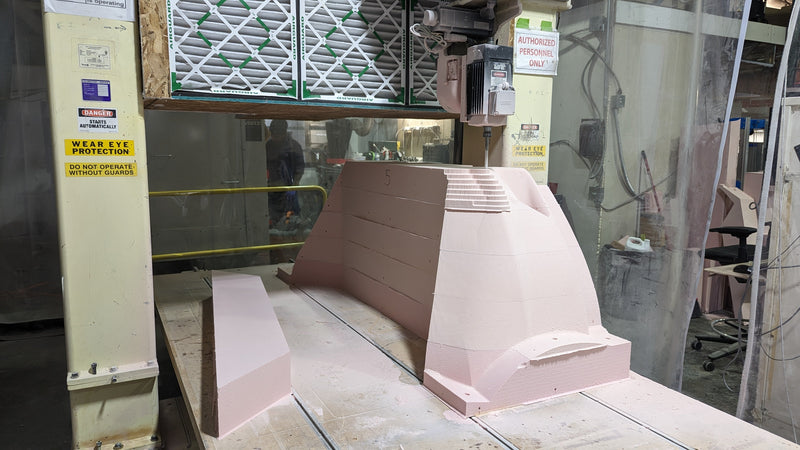 high density foam milled into a plug by a thermwood cnc machine