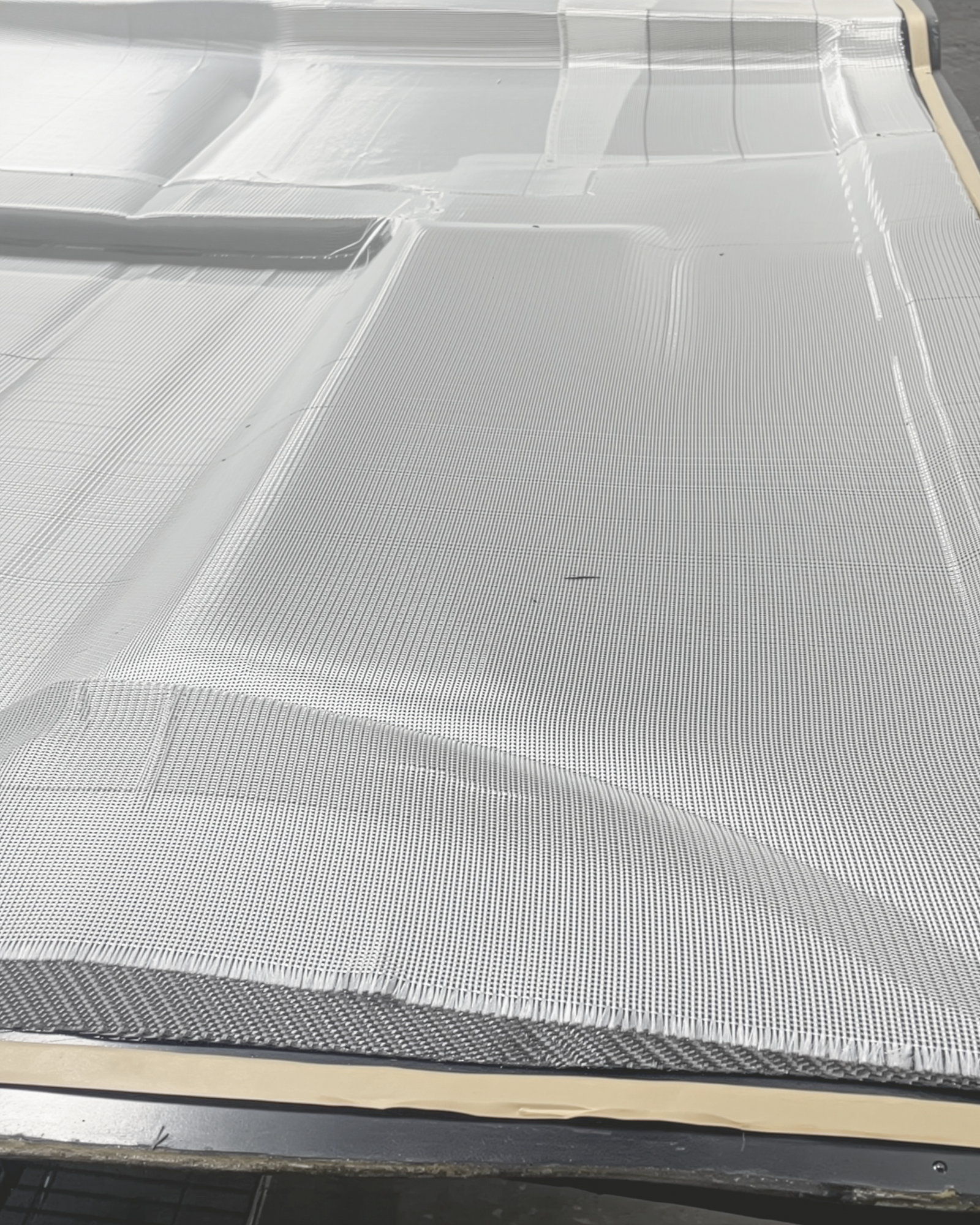 G-FLOW applied to a mold for a carbon fiber Charger hood