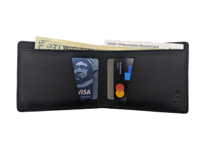 Black Line LMX - Leather Carbon Fiber Bifold Wallet