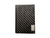 Carbon fiber minimalist wallet with card holding slider attached